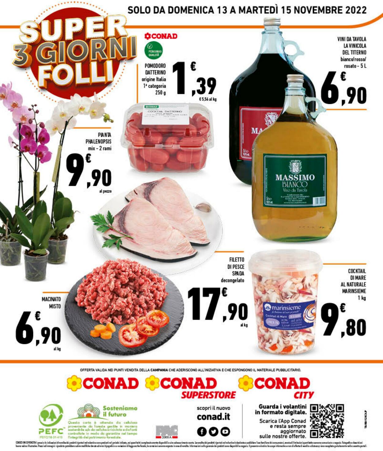 Volantino Conad 09.11.2022 - 15.11.2022