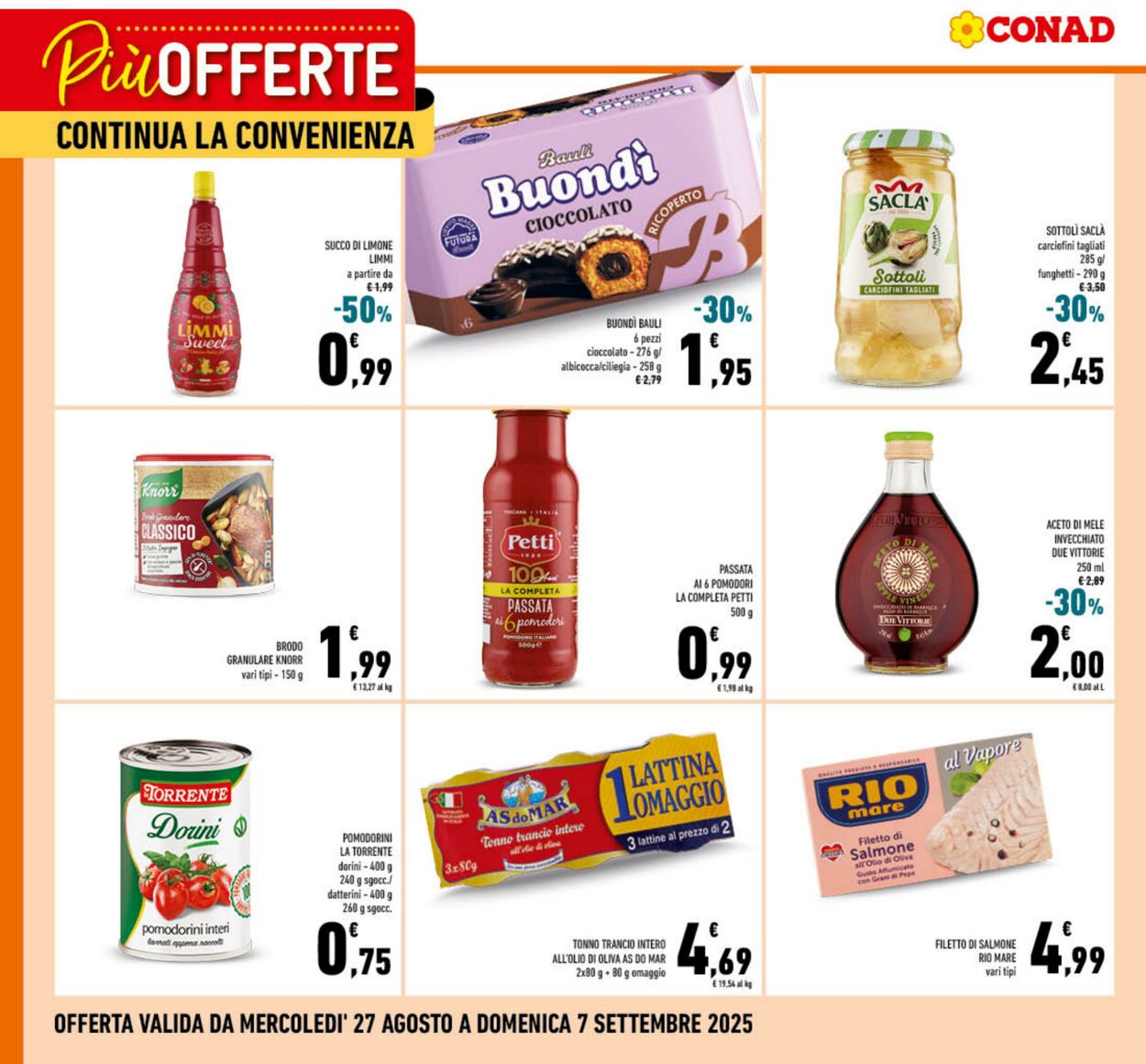 Volantino Conad 27.08.2025 - 27.08.2025
