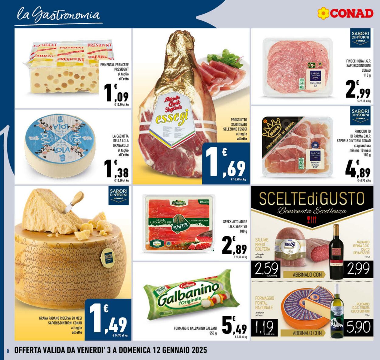 Volantino Conad 03.01.2025 - 12.01.2025