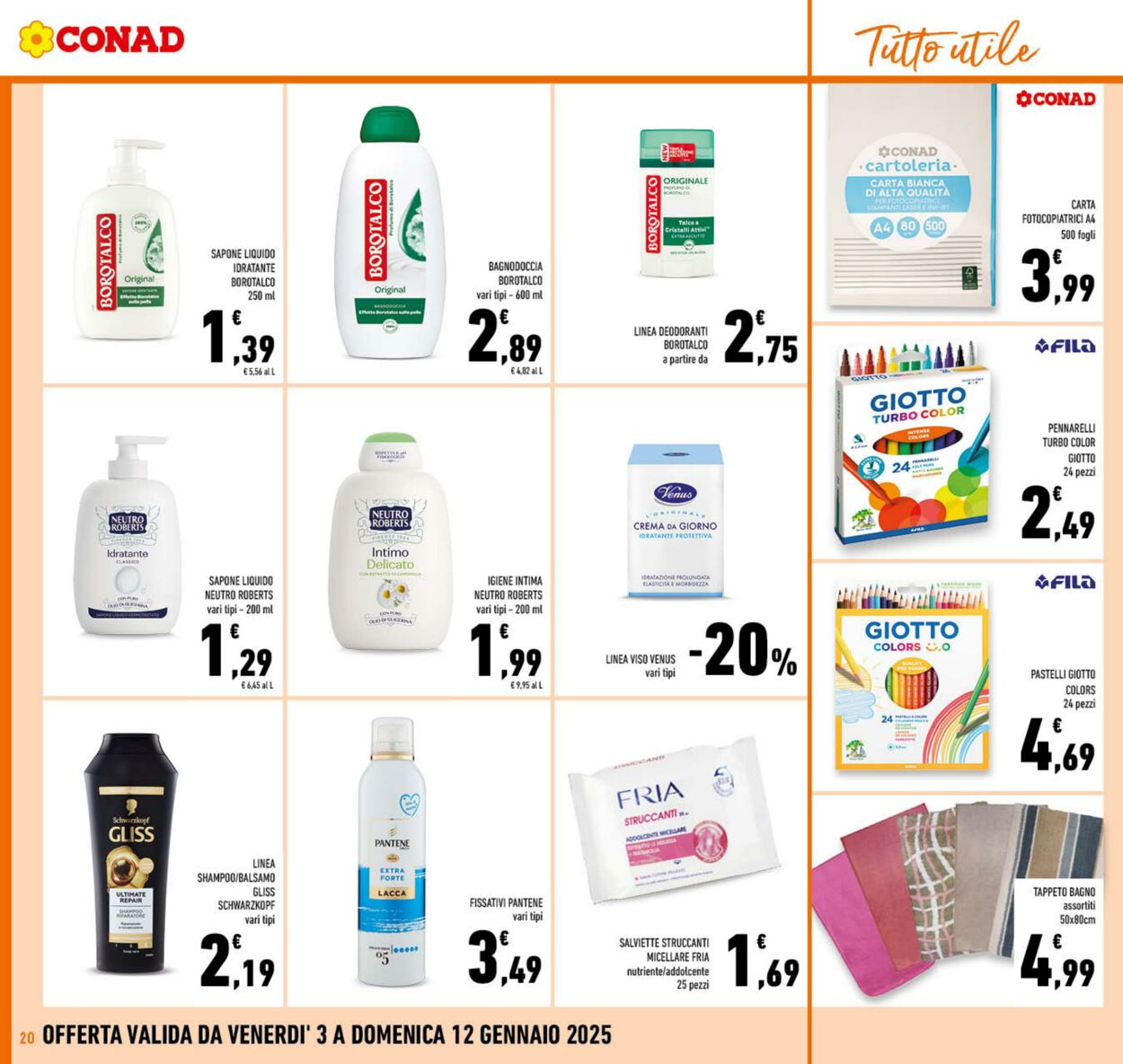 Volantino Conad 03.01.2025 - 12.01.2025