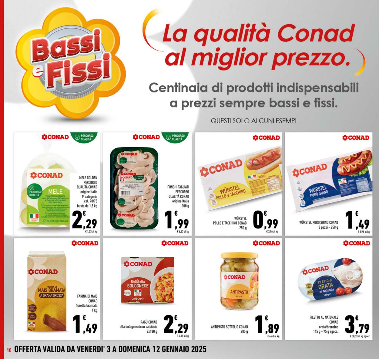 Volantino Conad 03.01.2025 - 12.01.2025