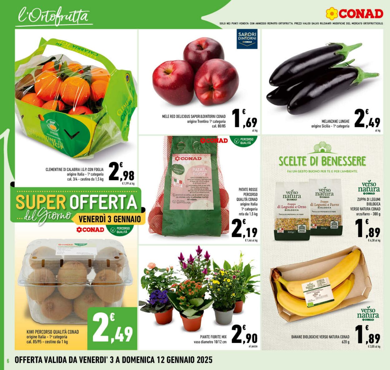 Volantino Conad 03.01.2025 - 12.01.2025