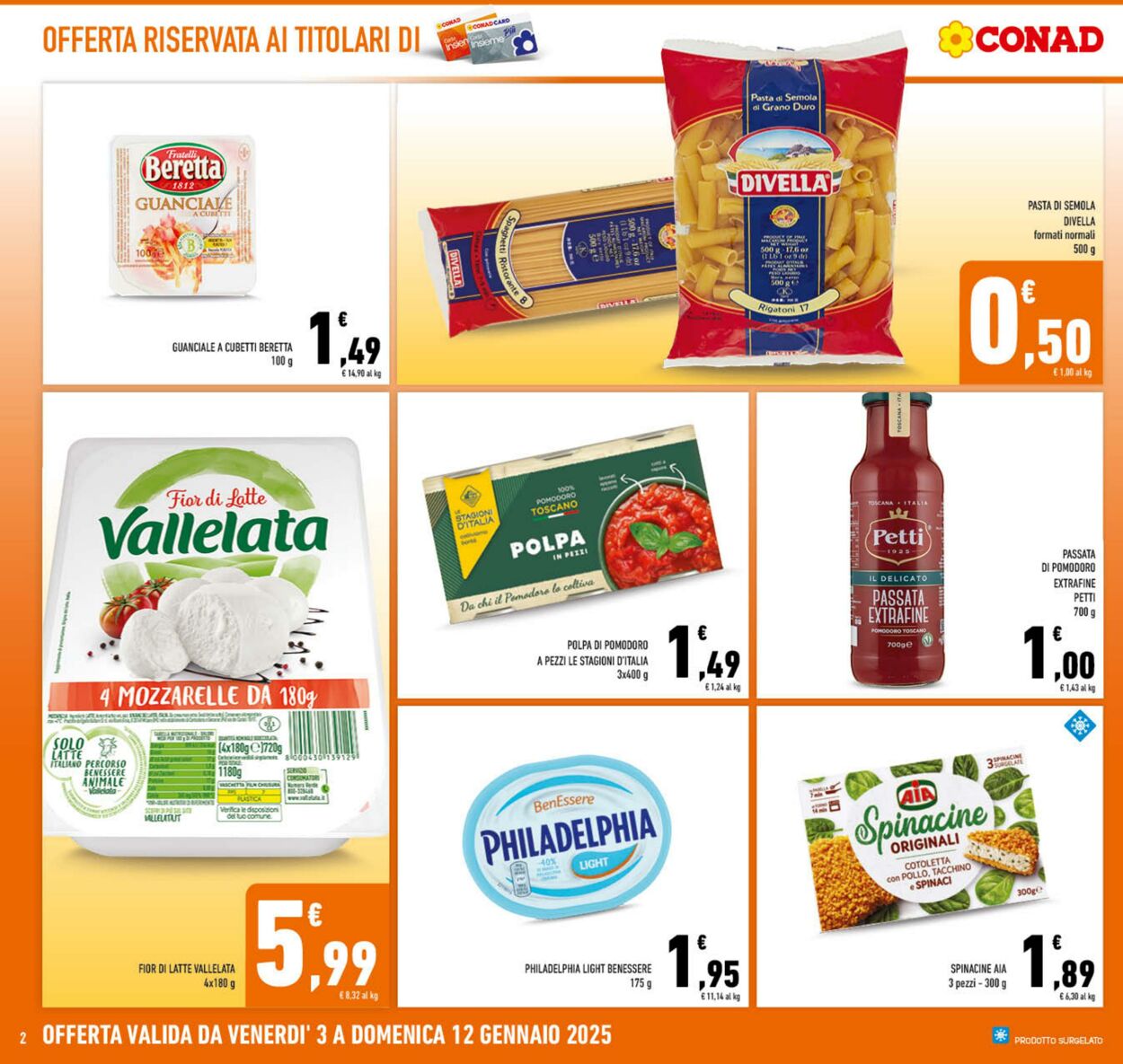 Volantino Conad 03.01.2025 - 12.01.2025