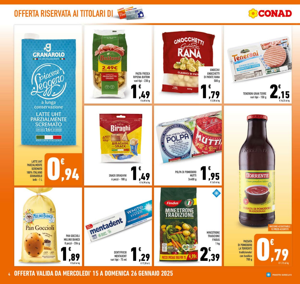 Volantino Conad 15.01.2025 - 26.01.2025