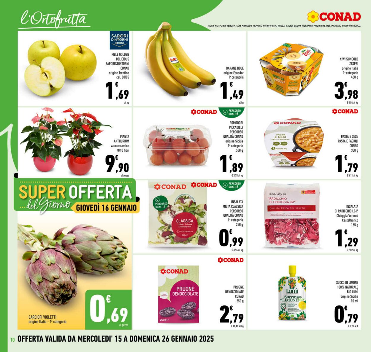 Volantino Conad 15.01.2025 - 26.01.2025