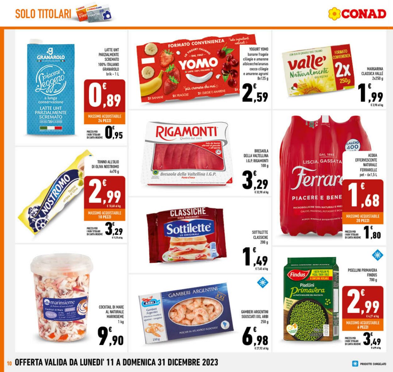 Volantino Conad 11.12.2023 - 31.12.2023