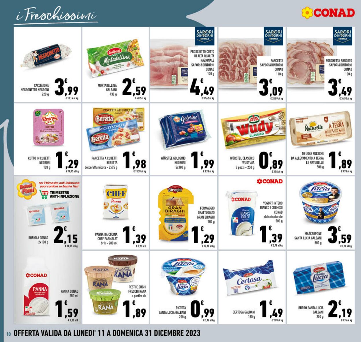 Volantino Conad 11.12.2023 - 31.12.2023