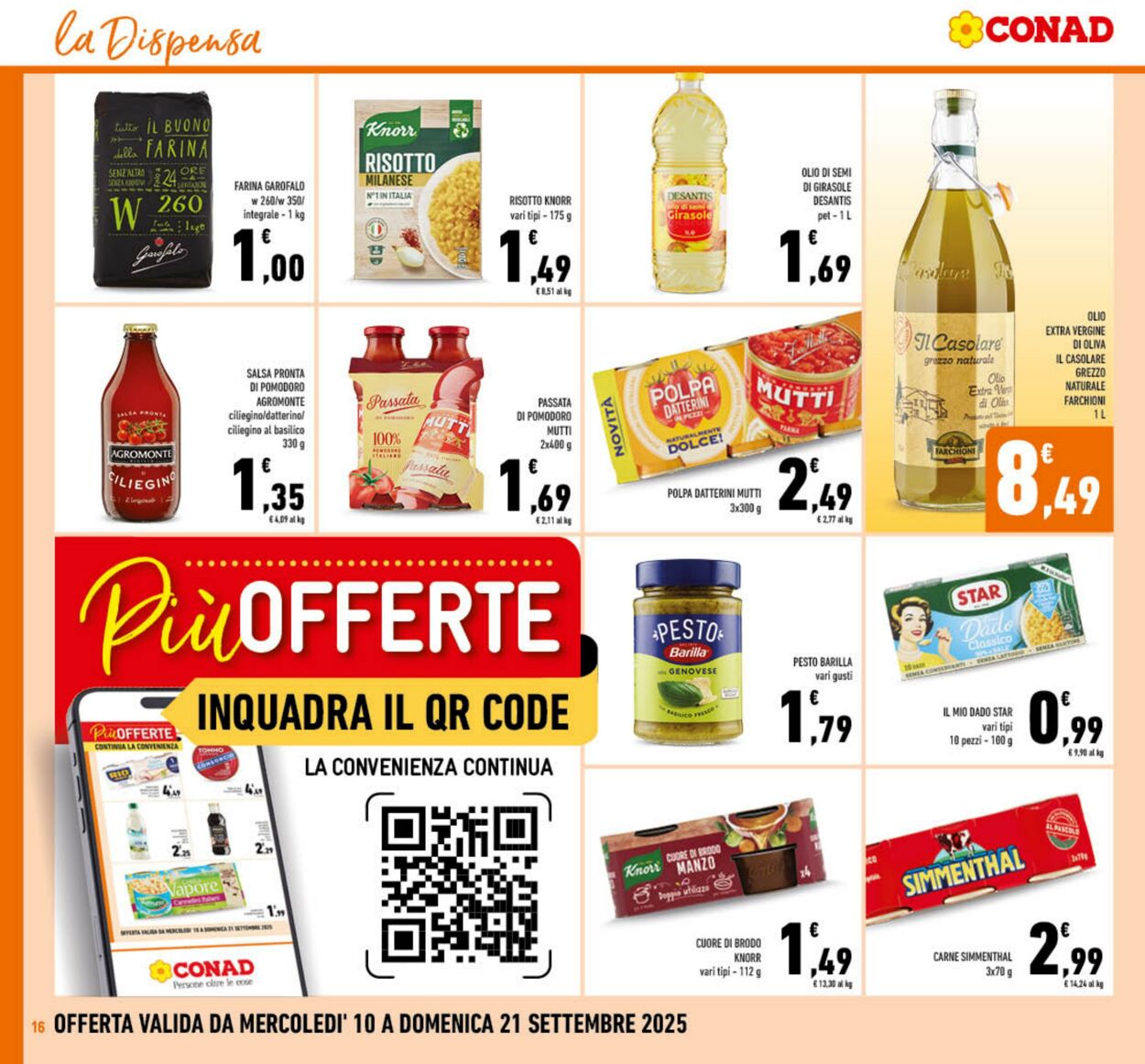 Volantino Conad 16.09.2025 - 16.09.2025