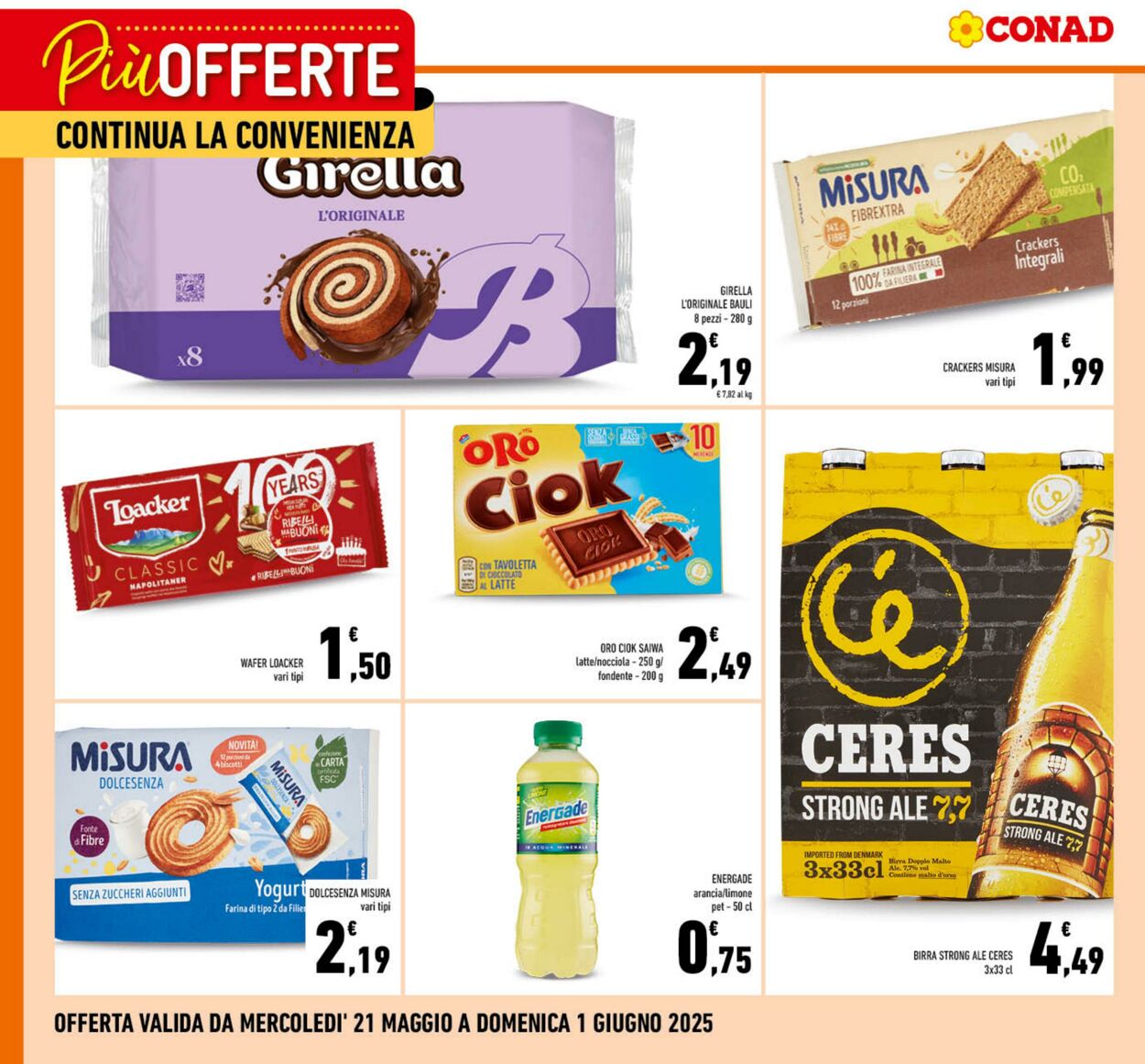 Volantino Conad 21.05.2025 - 01.06.2025