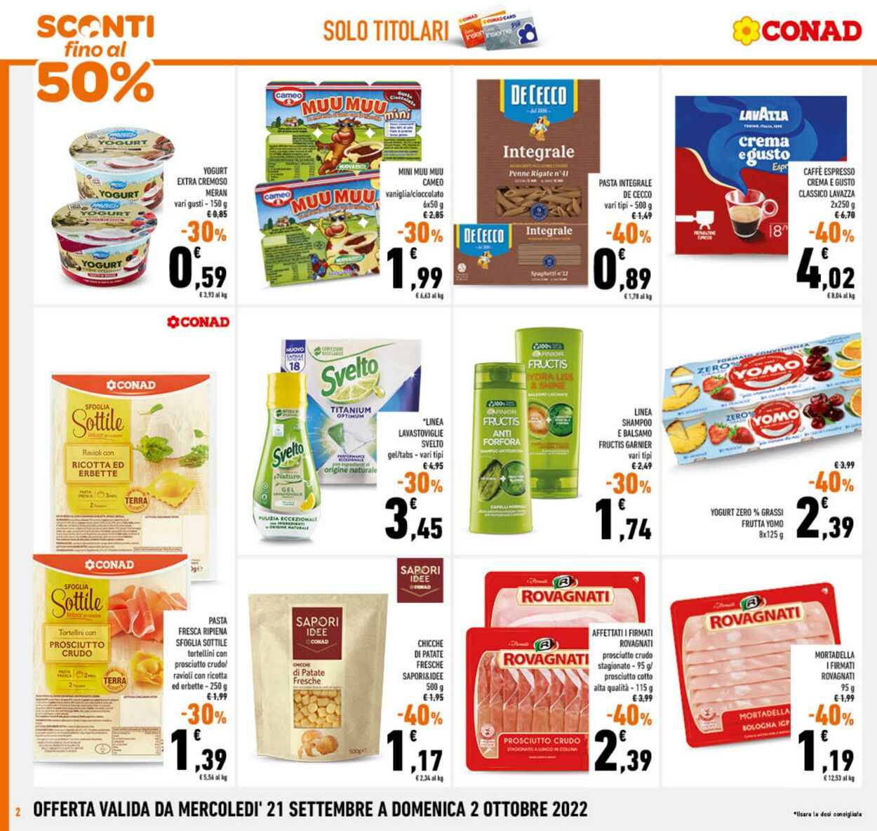 Volantino Conad 21.09.2022 - 02.10.2022