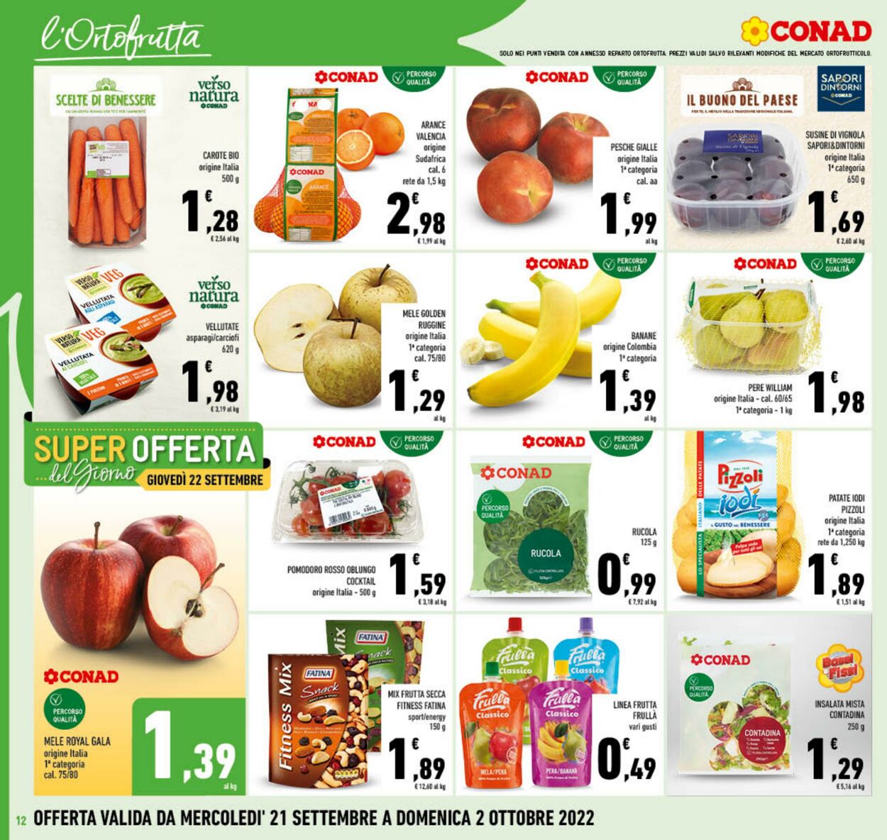 Volantino Conad 21.09.2022 - 02.10.2022