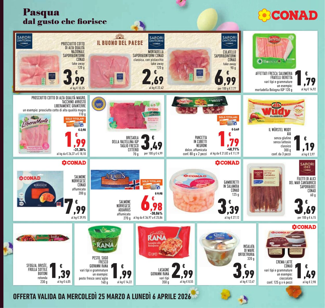Volantino Conad 25.03.2026 - 06.04.2026