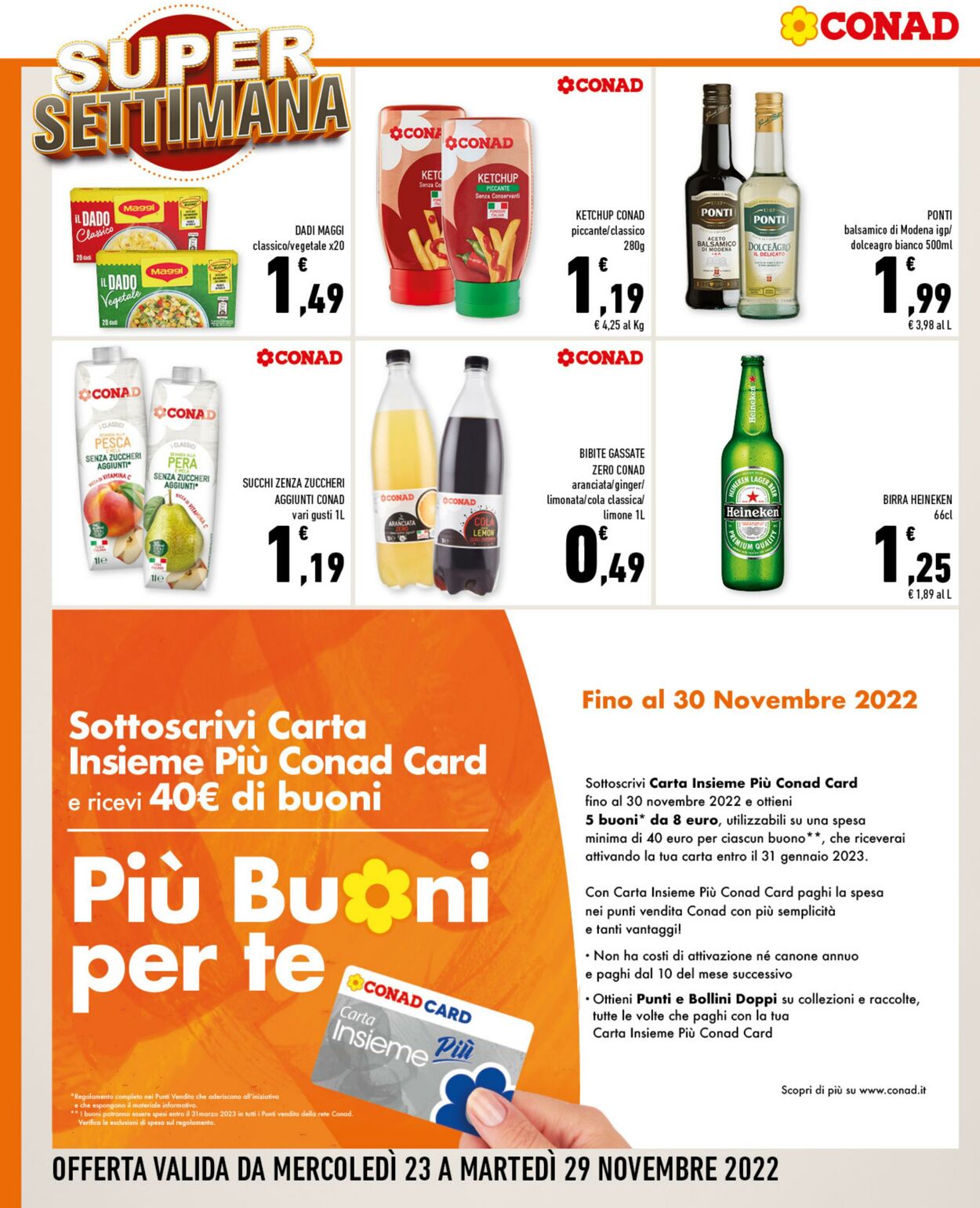 Volantino Conad 23.11.2022 - 29.11.2022