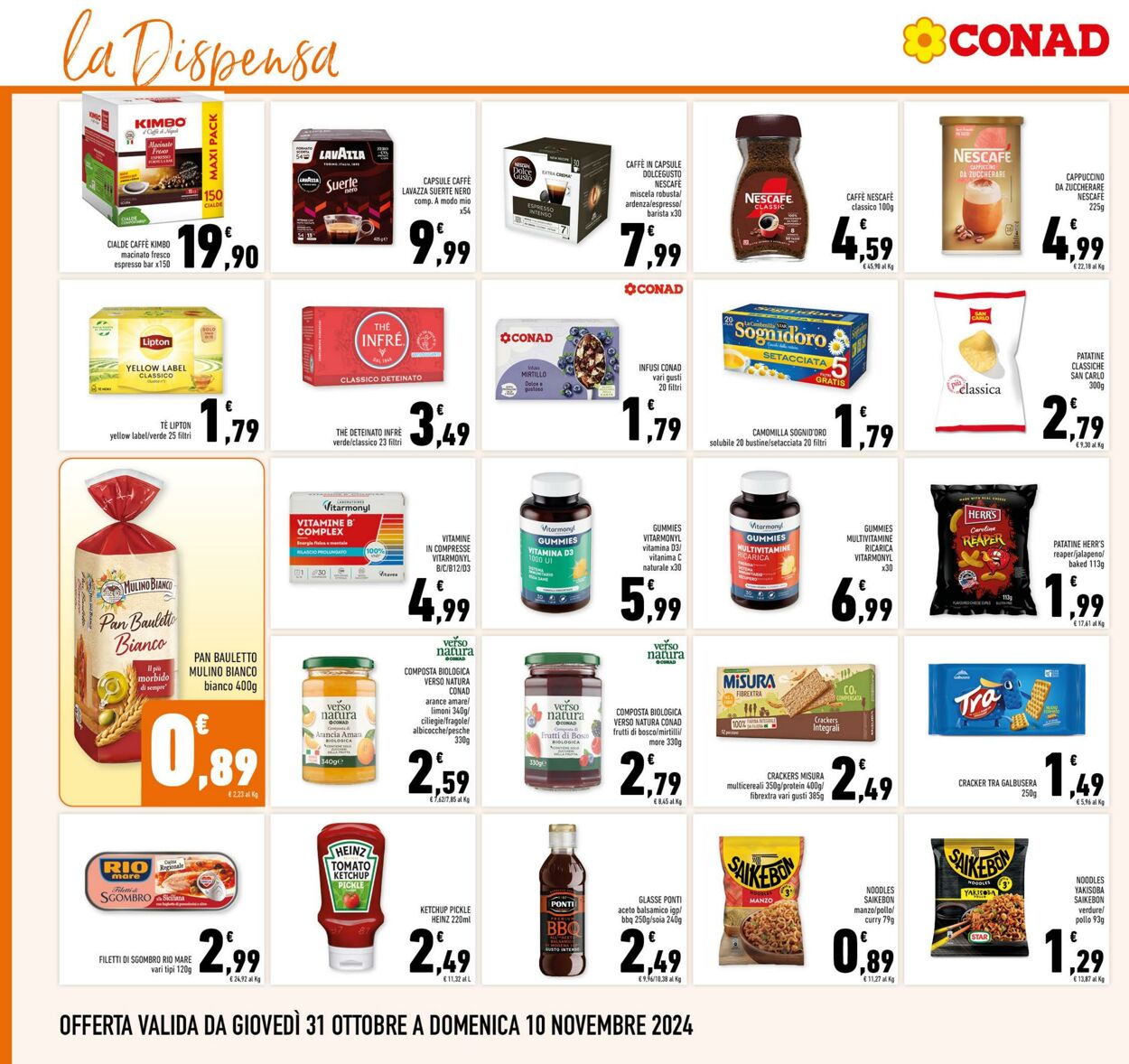 Volantino Conad 31.10.2024 - 09.11.2024