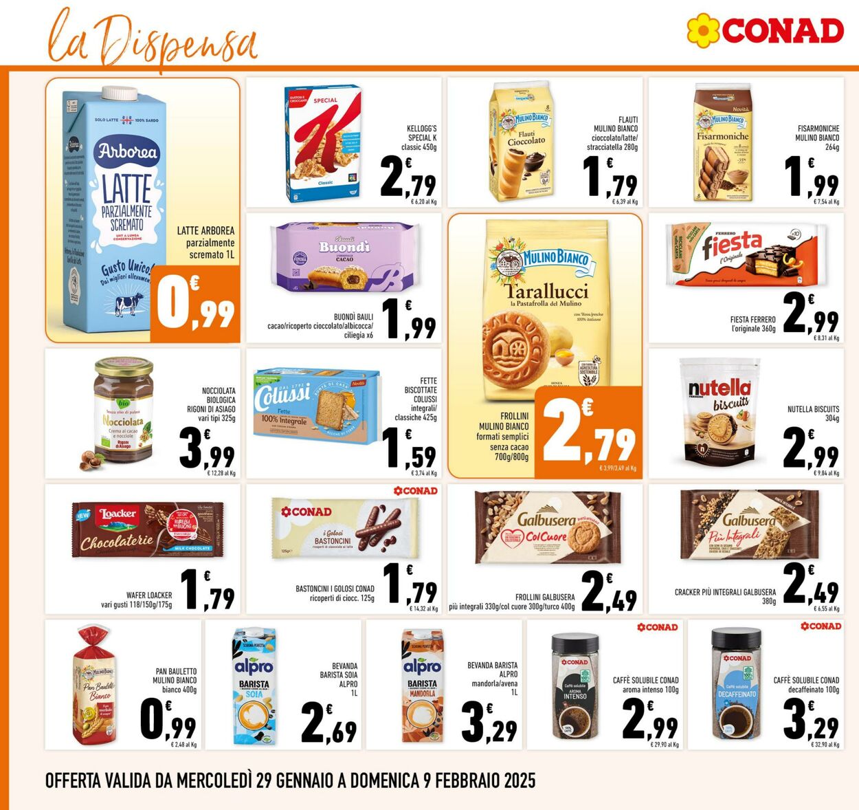 Volantino Conad 29.01.2025 - 09.02.2025