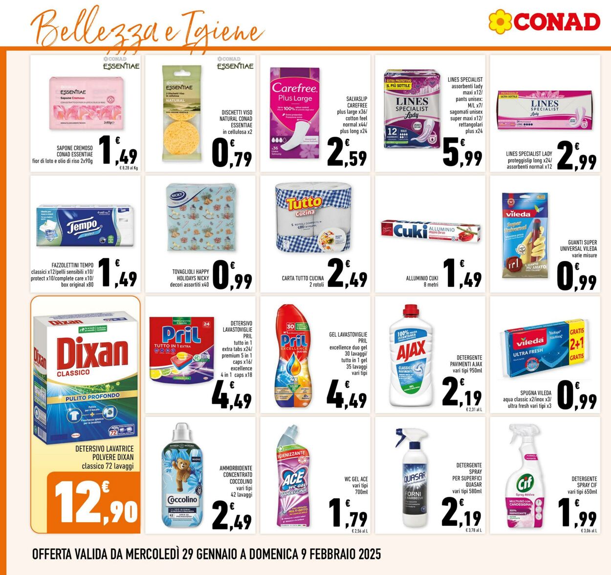 Volantino Conad 29.01.2025 - 09.02.2025