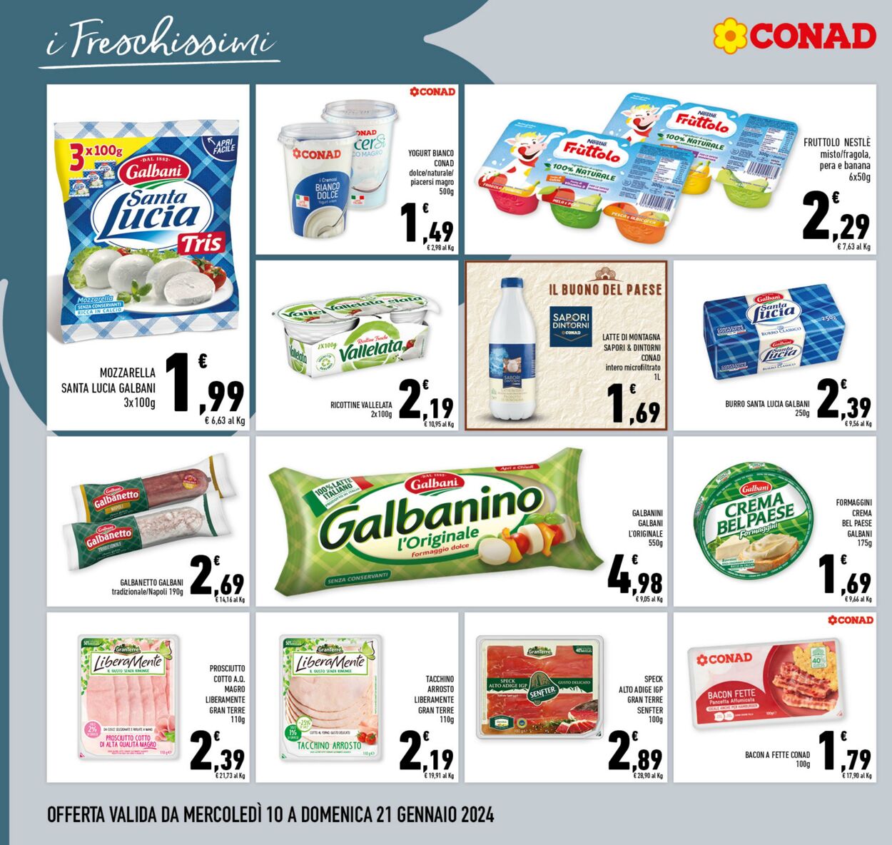 Volantino Conad 10.01.2024 - 21.01.2024