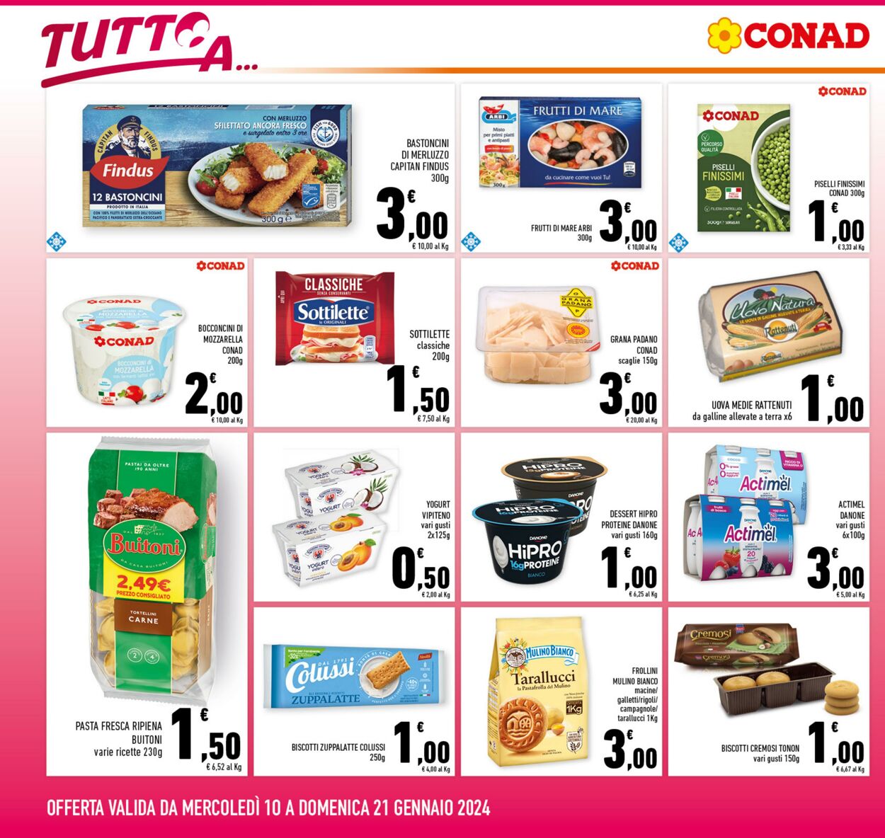 Volantino Conad 10.01.2024 - 21.01.2024