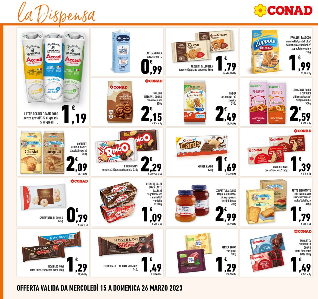 Volantino Conad 15.03.2023 - 26.03.2023