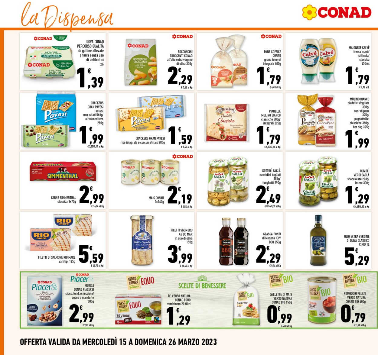 Volantino Conad 15.03.2023 - 26.03.2023