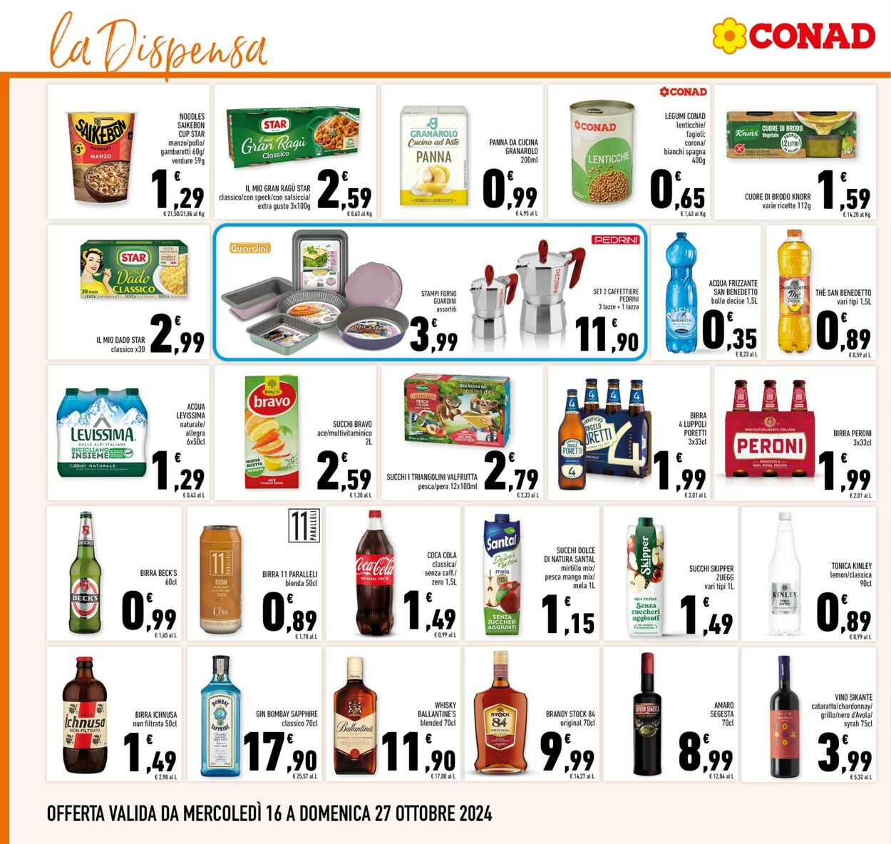 Volantino Conad 16.10.2024 - 27.10.2024