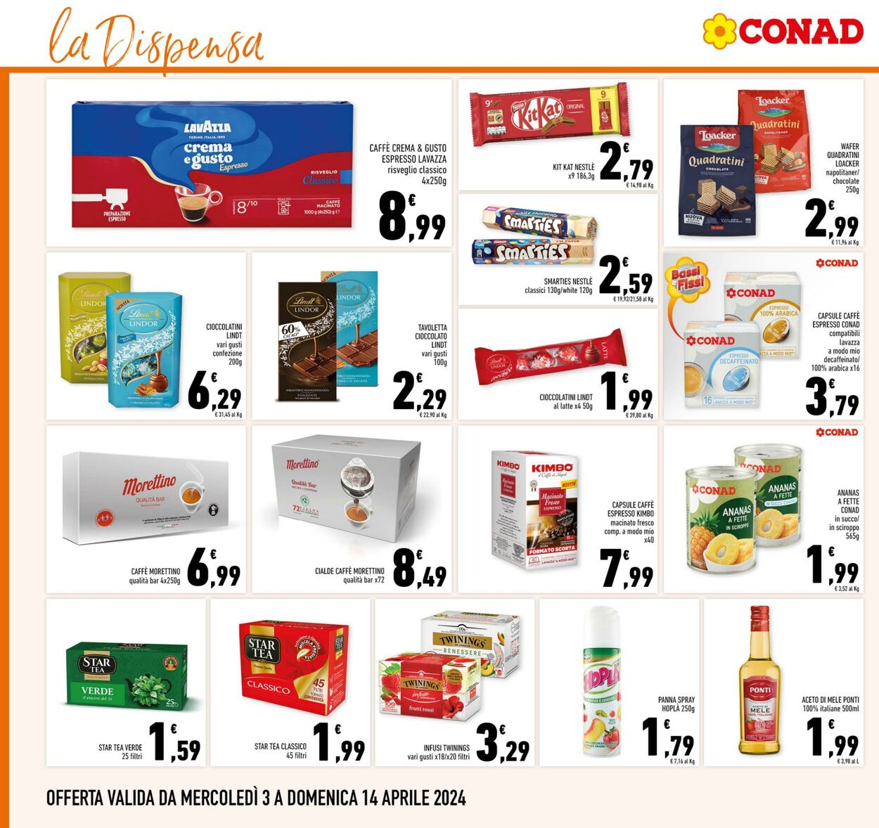 Volantino Conad 03.04.2024 - 14.04.2024