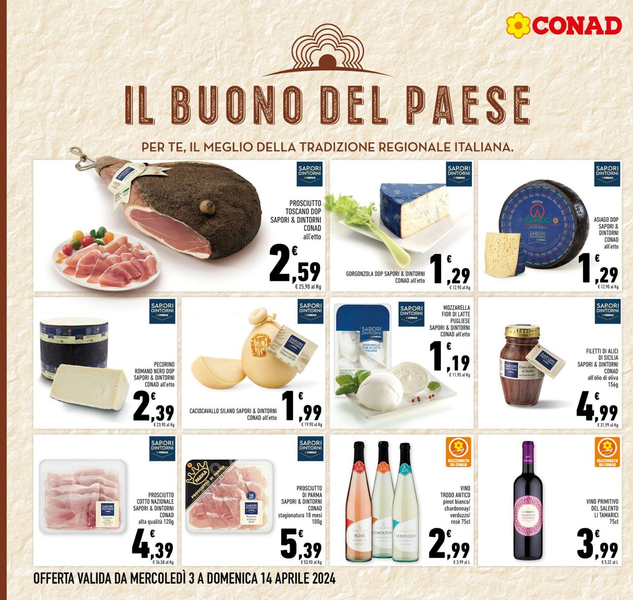 Volantino Conad 03.04.2024 - 14.04.2024