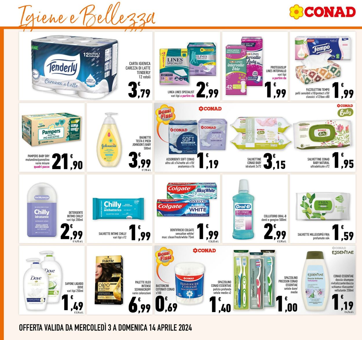 Volantino Conad 03.04.2024 - 14.04.2024