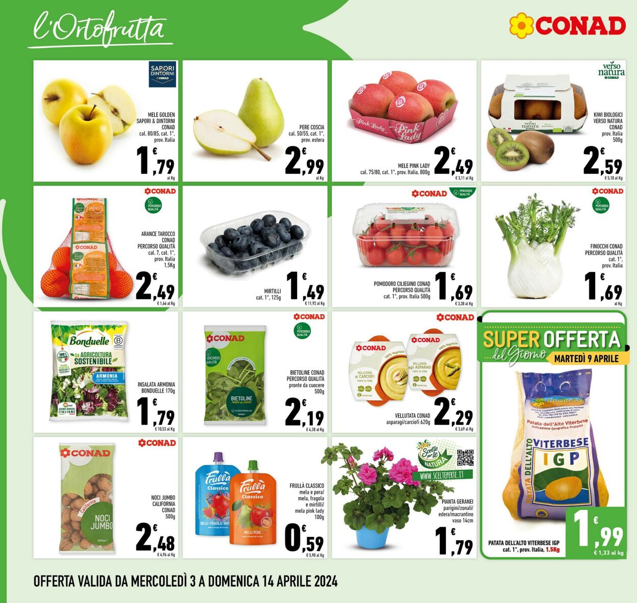 Volantino Conad 03.04.2024 - 14.04.2024