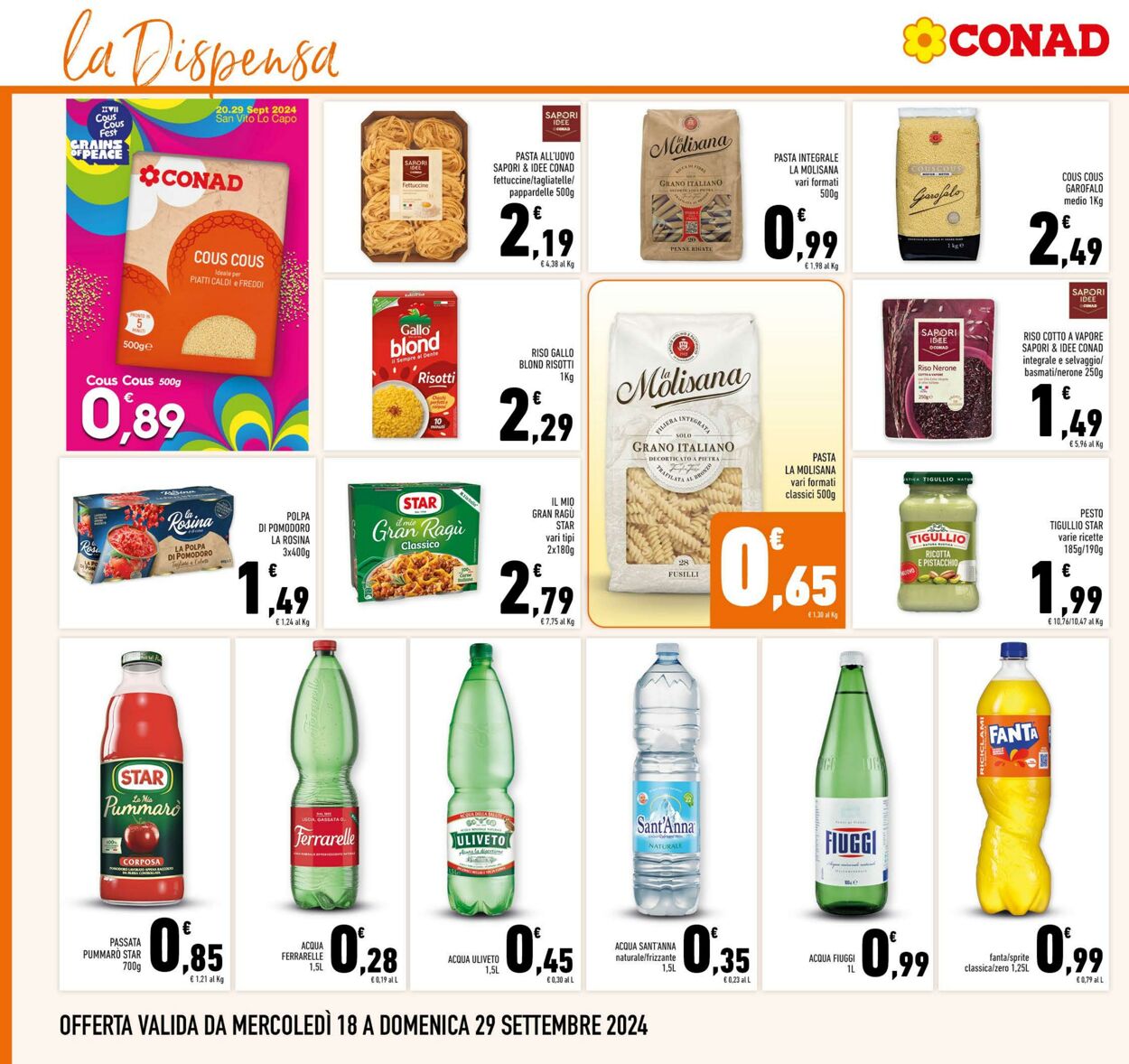 Volantino Conad 18.09.2024 - 29.09.2024