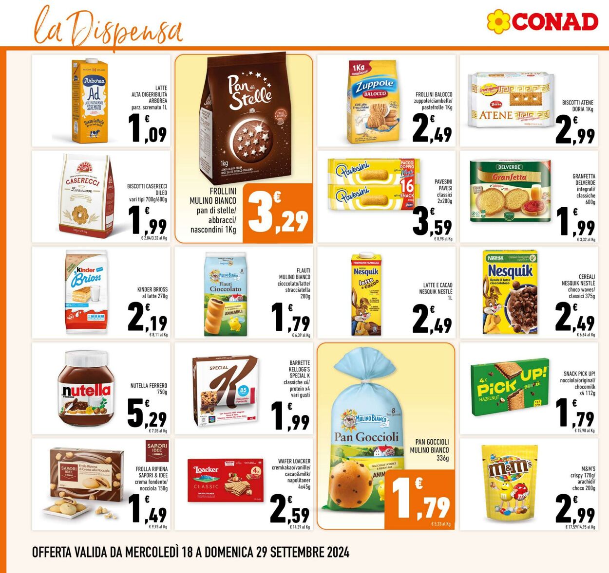 Volantino Conad 18.09.2024 - 29.09.2024