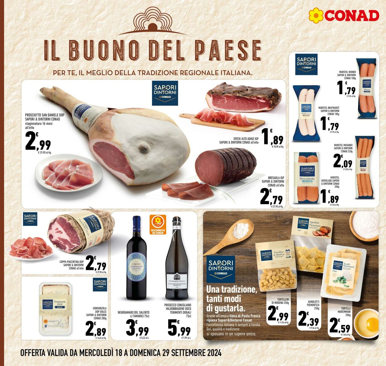 Volantino Conad 18.09.2024 - 29.09.2024