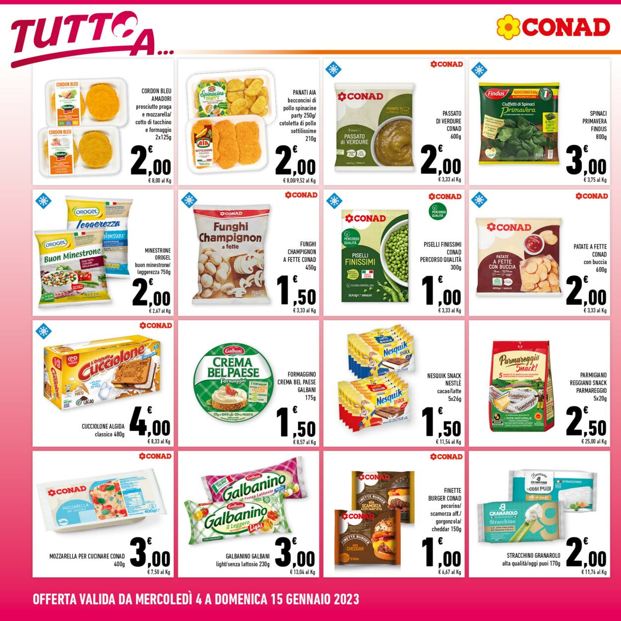 Volantino Conad 04.01.2023 - 15.01.2023