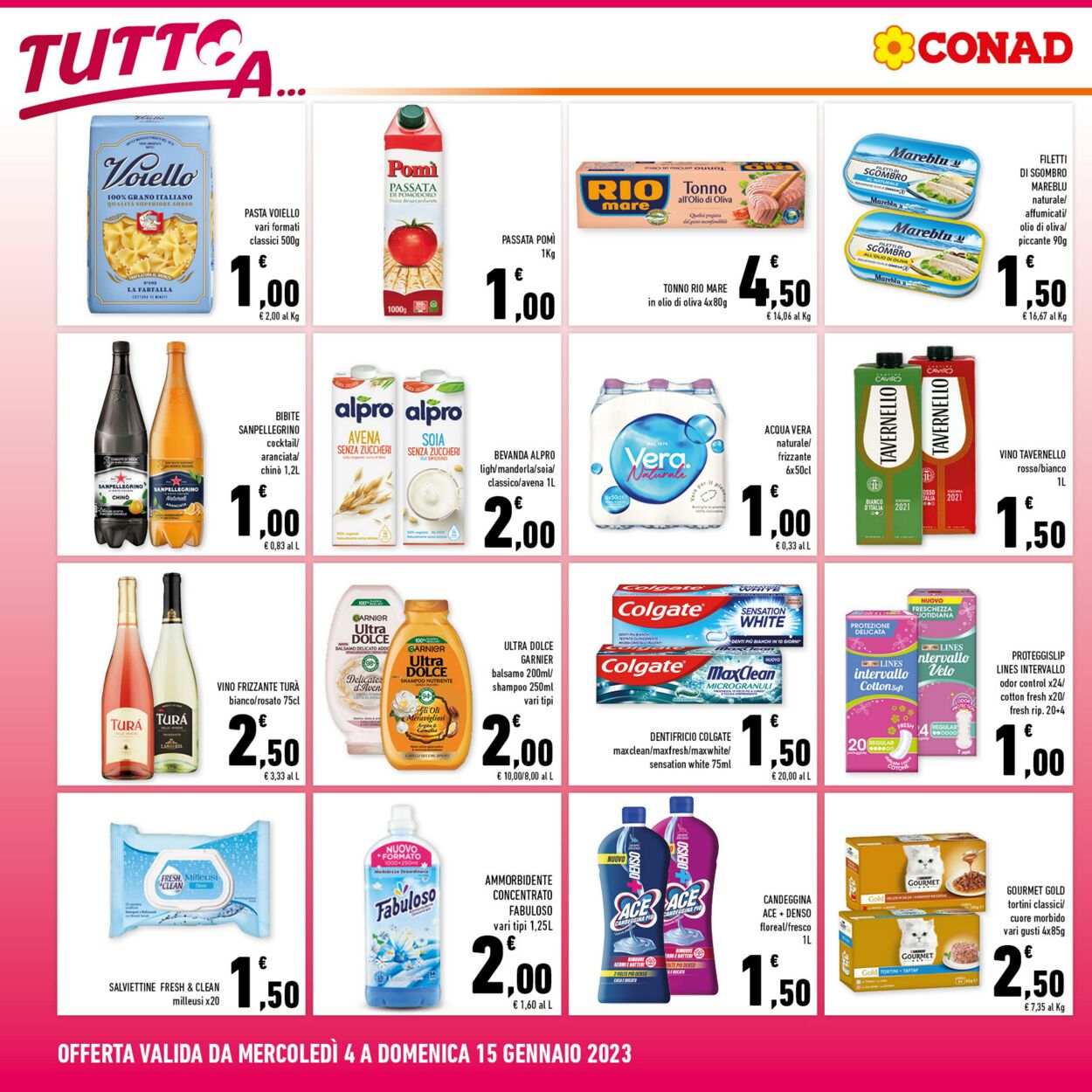 Volantino Conad 04.01.2023 - 15.01.2023