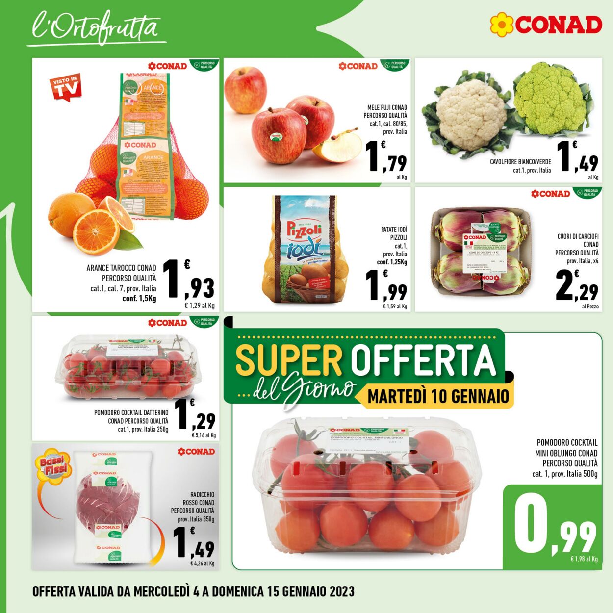 Volantino Conad 04.01.2023 - 15.01.2023