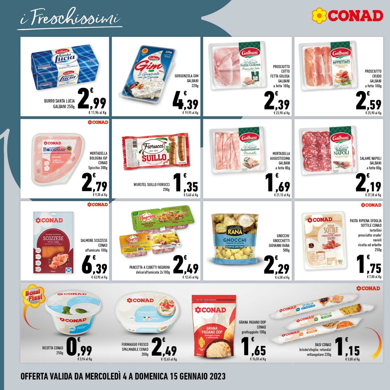 Volantino Conad 04.01.2023 - 15.01.2023