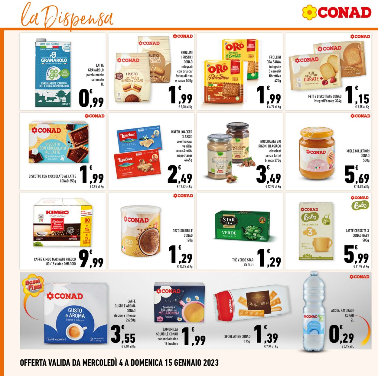 Volantino Conad 04.01.2023 - 15.01.2023