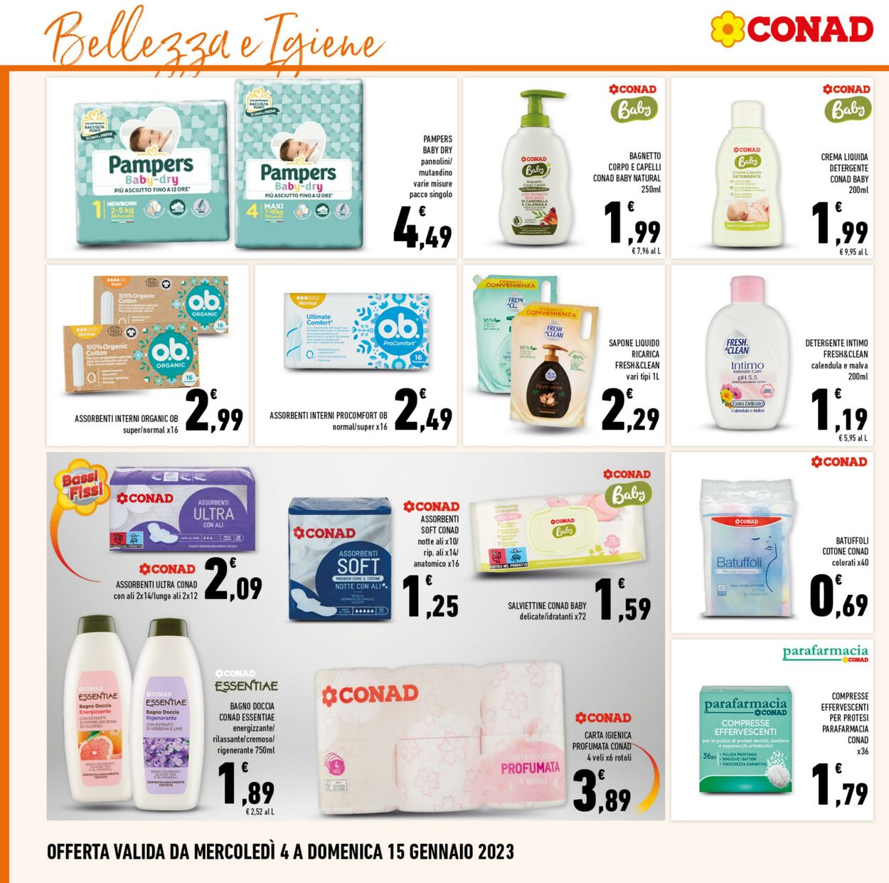 Volantino Conad 04.01.2023 - 15.01.2023