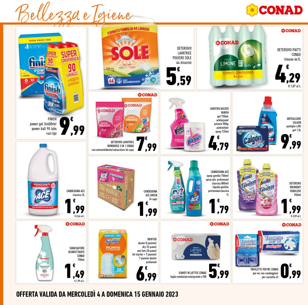 Volantino Conad 04.01.2023 - 15.01.2023