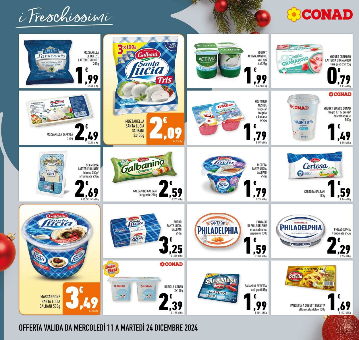 Volantino Conad 11.12.2024 - 24.12.2024