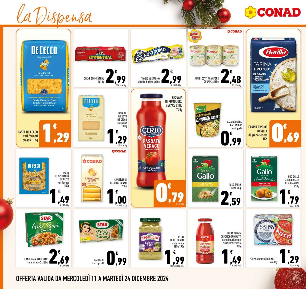 Volantino Conad 11.12.2024 - 24.12.2024