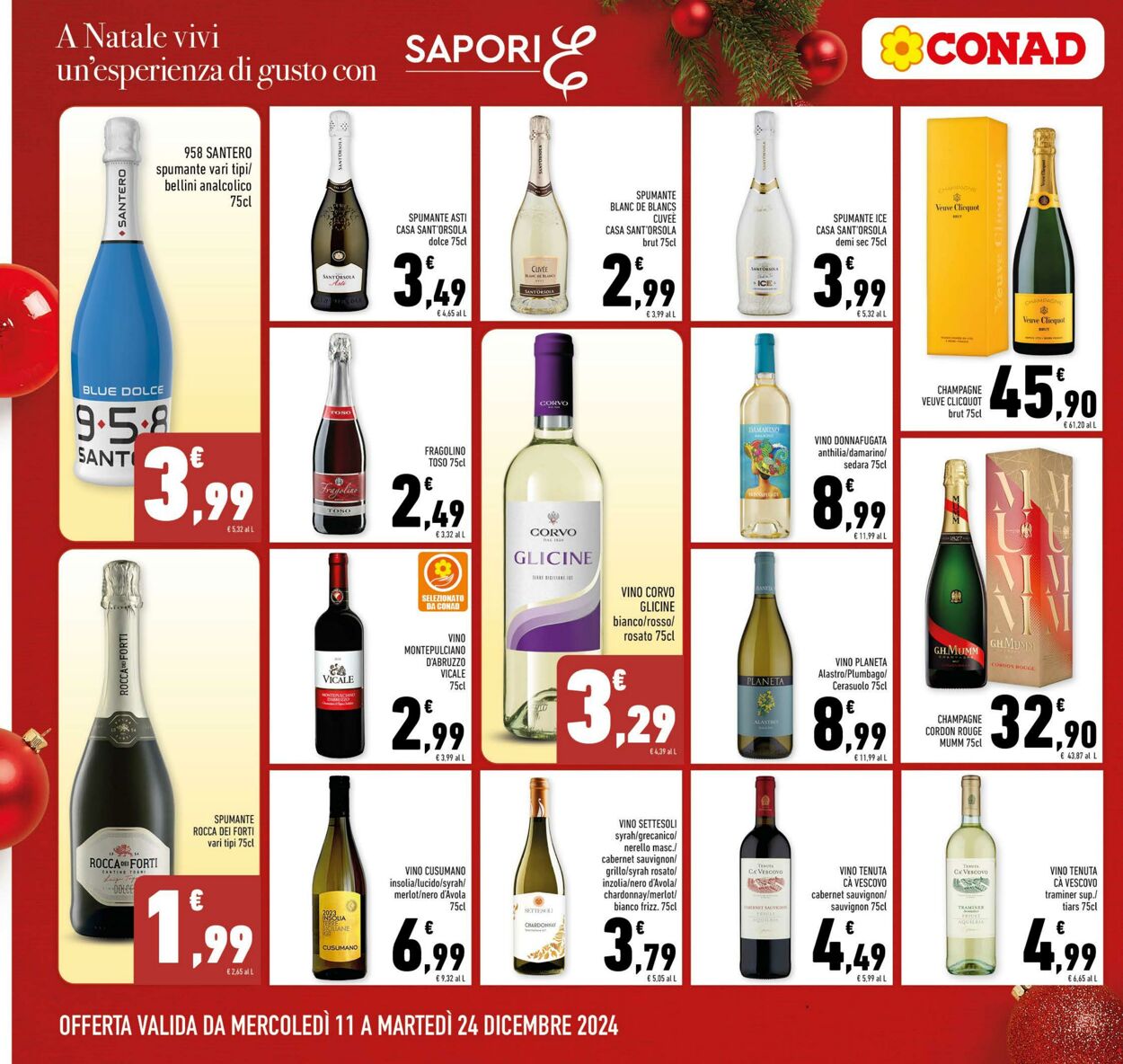 Volantino Conad 11.12.2024 - 24.12.2024