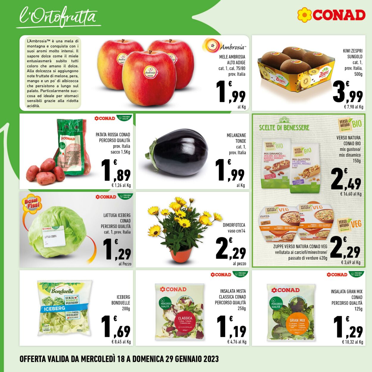 Volantino Conad 18.01.2023 - 29.01.2023