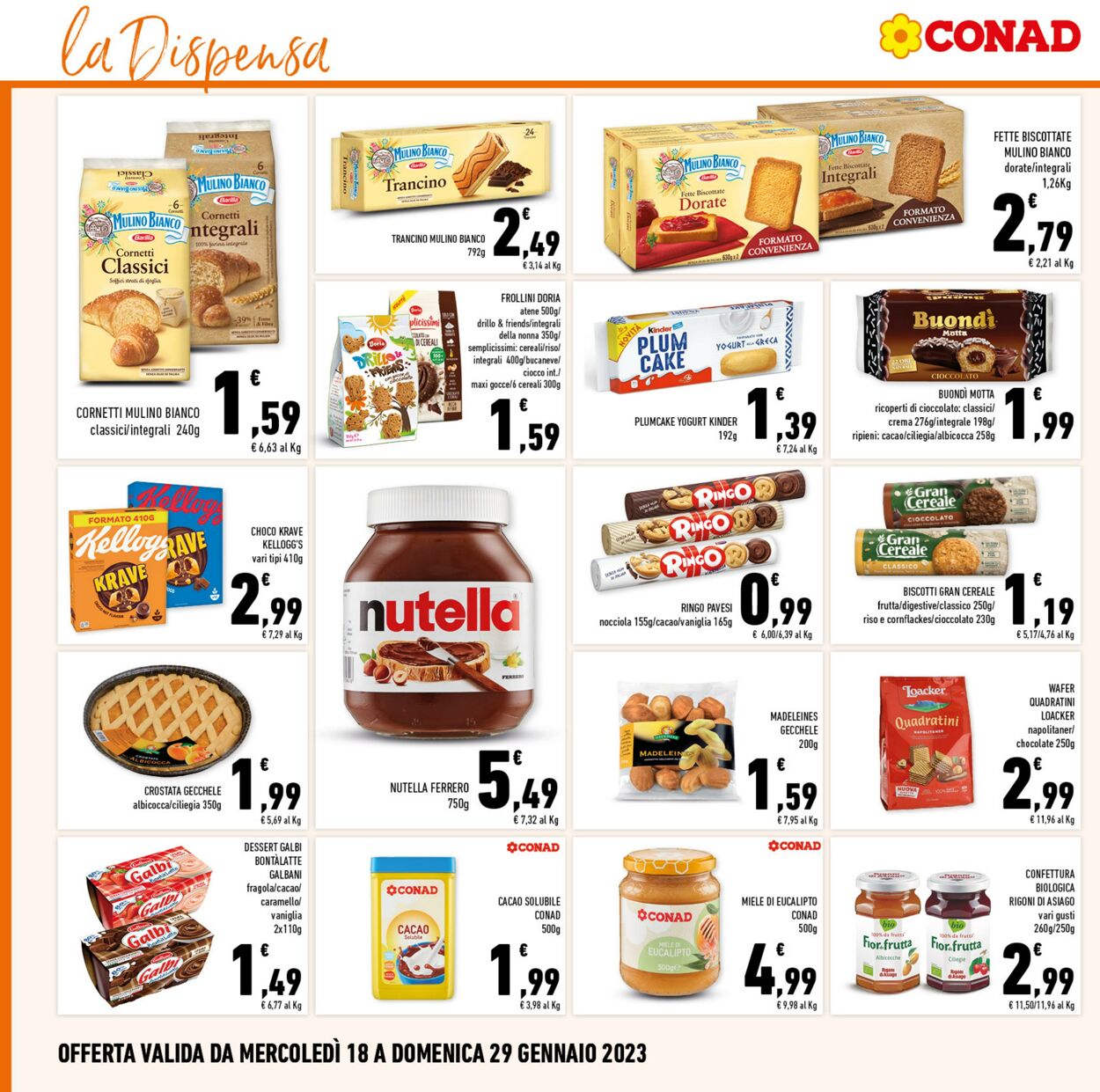 Volantino Conad 18.01.2023 - 29.01.2023