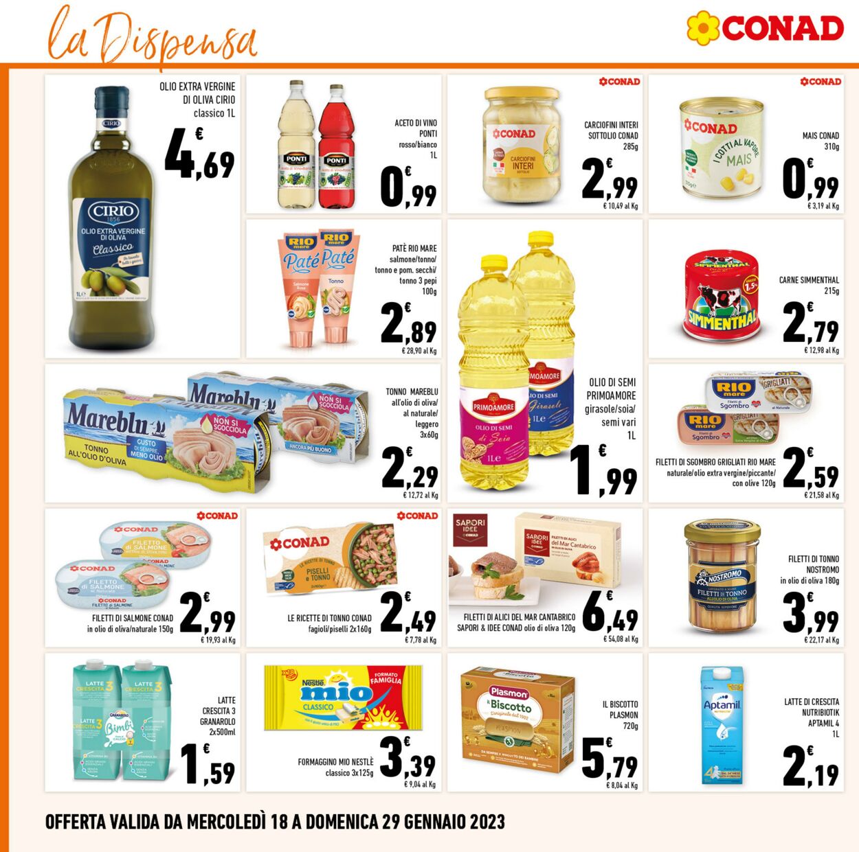 Volantino Conad 18.01.2023 - 29.01.2023