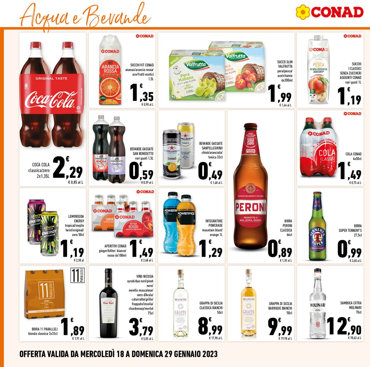 Volantino Conad 18.01.2023 - 29.01.2023