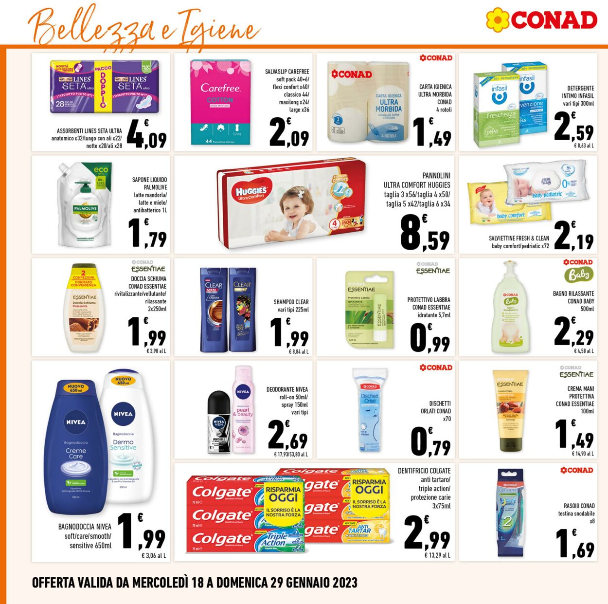 Volantino Conad 18.01.2023 - 29.01.2023