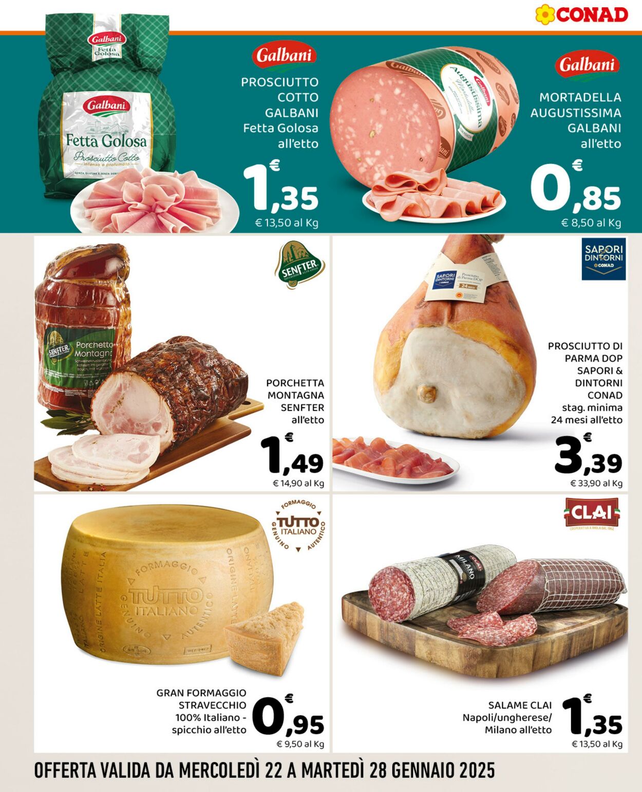 Volantino Conad 22.01.2025 - 28.01.2025