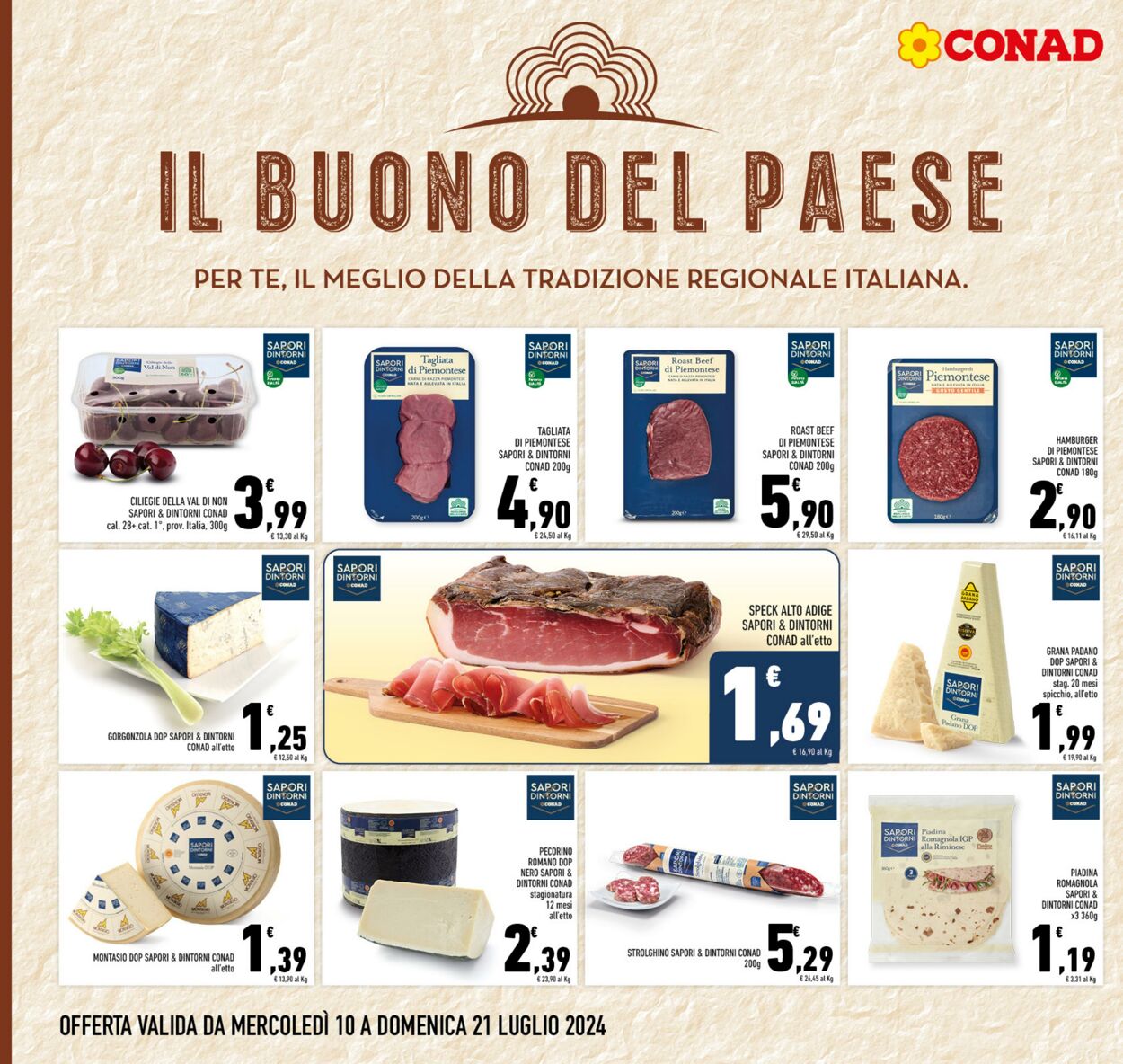 Volantino Conad 10.07.2024 - 21.07.2024