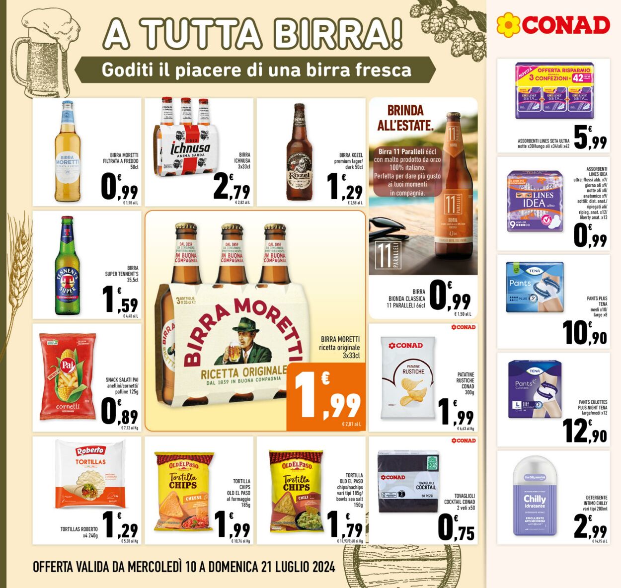 Volantino Conad 10.07.2024 - 21.07.2024